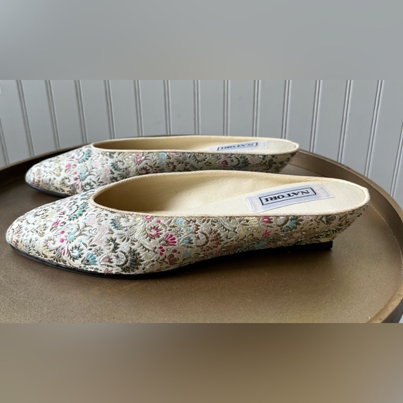 VINTAGE NATORI MULE RANDI | FLORAL TAPESTRY | SIZE: SMALL 7-71/2 | EUC - Picture 7 of 11